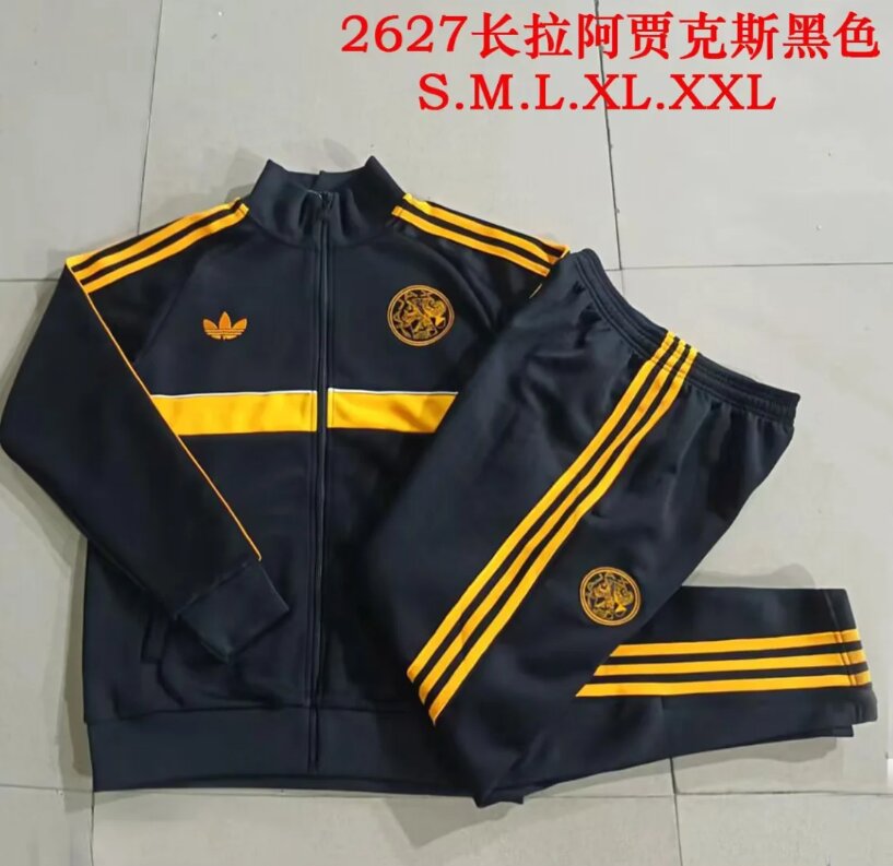 AAA Quality Ajax 26/27 Tracksuit - Black/Yellow